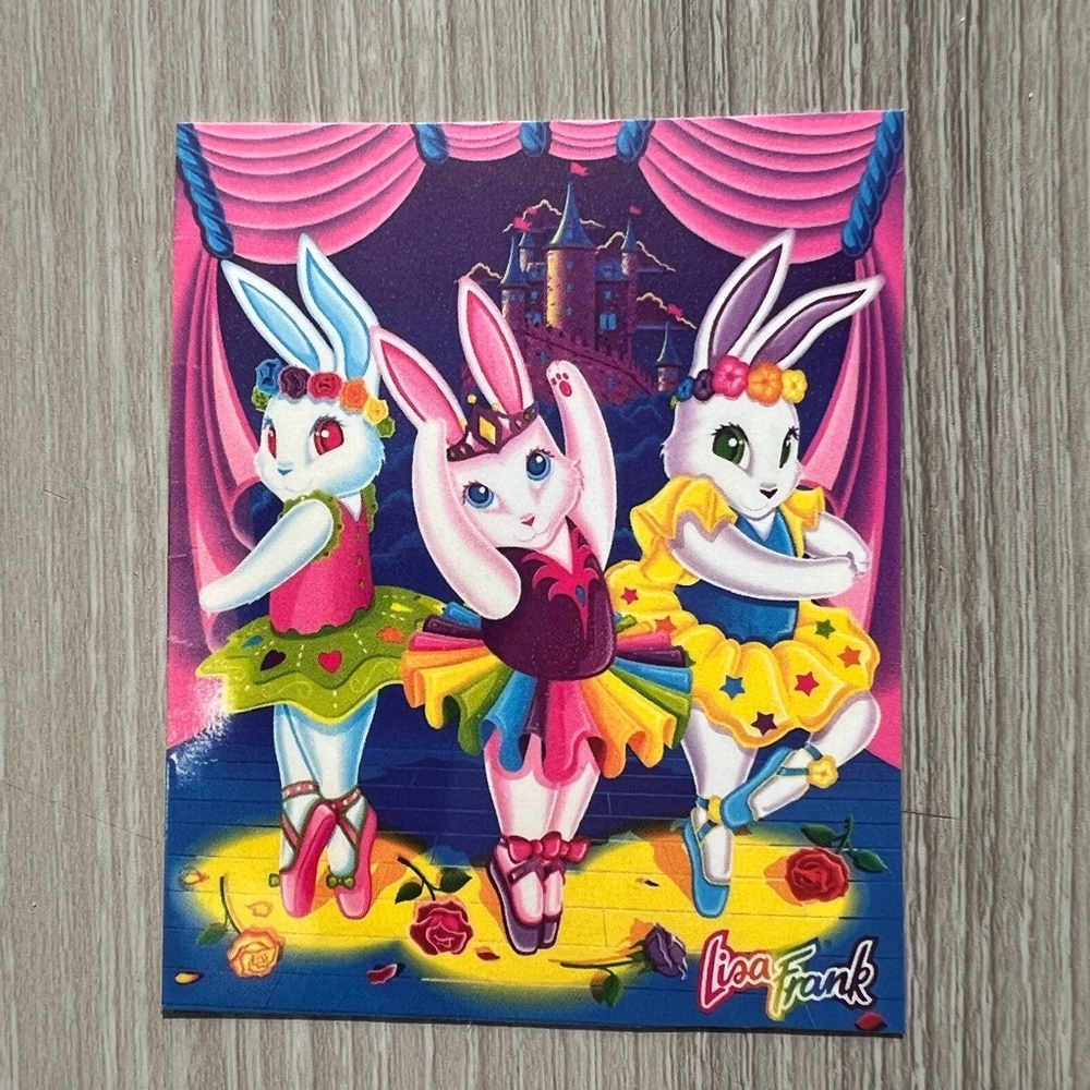 Lisa Frank Balletiba Bunny sticker